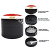 Flag Smoke Grinder 50MM Diameter Tobacco Crusher 4 Layer Zinc Alloy Mental Grinders Printed With National Flags Patterns