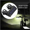 Luci Smart Solar Headlight Impermeabile Led Bicicletta Luce anteriore Lettura Super Bright per Mountain Bike Electric Scoote1 Iwq1W Eb6Js