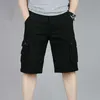 Cargo-Shorts Männer Sommer Casual Mulit-Pocket Joggers Hosen Atmungsaktiv Big Tall 42 44 Große Größe 210713