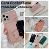 Designer Card Wallet Crossbody Phone Cases for iPhone 15 14 13 12 11 pro max Leather Purse Hi Quality 18 17 16 15pro 14pro 13pro 12Pro 11pro X Xs Xr 7 8 Plus Case with logo Box