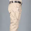 pantaloni cargo da uomo multi tasca pantaloni sportivi tattici da esterno esercito militare plus size pantaloni da trekking elastici impermeabili ad asciugatura rapida 220212