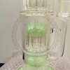 Reanice Bong Gravity Recycler Стеклянные бонги в большой толстый кальян 14 мм 18,8 мм Курительные трубы прямые сотовые ветви Вода перколятор