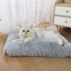 Cat Beds & Furniture Bed Dog Kennel Winter Warm Pet Sleeping Bag Long Plush Super Soft Puppy Cushion Mat Sofa Supplies