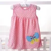 Sleeveless Baby Dress summer Princess flower butterfly Dot Dresses girl Cotton Clothing 20220304 Q2