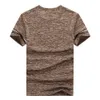 Męska koszulka trójniki lato bawełna o neck z krótkim rękawem topy mężczyźni moda trendy fitness tshirt odzież b0335 210706