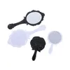 CX110 Mini Portable Vintage Cosmetic Makeup Hand Hold Oval Round Classical Rose Style Mirror Beauty Make Up Tool