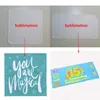 Blank Sublimation Handduk Vit Absorberande handdukar DIY Special Washcloths Non-Linting Skönhetssalonger Hotell Väsentliga leveranser