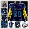 Custom College Fotboll Nevada Wolf Pack Jersey Carson Strong Sam Hammond Toa Taua Trevor Pris Daniel Grzesiak Dom Peterson Romeo Doubs Devonte Lee 4xl