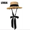 Parent-child Panama Hats For Women Wide Large Brim Beach Sun Hats With Fashion Long Belt Visor Hat Straw