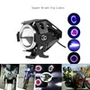 125W Motorcycle Headlights with Switch Motorbike Auxiliary Spotlight U7 LED Motor Driving Strobe Flashing DRL Lights for ATV UTV Tru car dvr