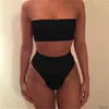 Sexy Bikini Frauen Bandage Set Push-up Gepolsterter Bh 2 Stück Badeanzüge Bade Dame Bademode Gym anzug yoga Sportwear