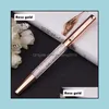 Business & Industrialmetal Crystal Broken Diamond Pen Student School Office Supplies Ballpoint Gift Pens Writing Tools Gifts Drop Delivery 2
