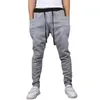 Casual Mężczyźni Spodnie Moda Duża Kieszonkowa Hip Hop Harem Spodnie Jakości Outwear Splupy Soft Męskie Joggers Spodnie męskie Pantalones X0723