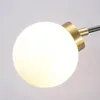 Lampy ścienne sgrow pojedyncza głowica 2 głowice szklana kula lampa lampa żelaza matowa oświetlenie wewnętrzne światło do sypialni jadalnia