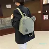 Mochila Estilo Portátil Crianças Viagem Shopping Rucksacks Casual Outono Inverno Lambo Fleece Feminina Bagpack Bonito Urso em forma de ombro