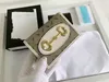 Fabrycznie sprzedaż bezpośrednia Wysokiej jakości projektant portfelowy wzór krzyżowy złoty zapięcie skórzana karta na płótnie Kluczowa torba ręka Deli283h