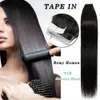 Tape sur la peau de la peau de 4 cm de la largeur 10 '' - 26 '' 2.5g / PC 80pcs / 200g Straight Indian Cheveux Skin The Remy Remy Remy Ruban In / On Human Hair Extensions