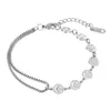 Charms Bracelets For Women Luck Bangle Chain Link Classic Love Pendant Bracelet Trendy Vintage Female Jewelry Fashion Girls Birthday Party Gift 625838375211