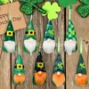 Przyjęcie zaopatrzenia świąteczne irlandzkie festiwal zielona lalka Rudolph Dolls Dekoracja na prezenty domowe ozdoby Patryka Wiszące gnom