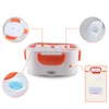 Portable 220V Electric Lunch Box EU Plug Heated Warmer Food Containers Home Office Plastic Bento Adult Dinnerware Bag Sets 210709