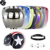Bubble Helmet FaceShield Flip Up Casco Moto Visor Lens Kapacete Vindruta Motorcykel Hjälmar Accessorie
