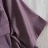 Primavera verão mulheres casuais de mangas curtas terno jaqueta lace-up alta-cintura harem calça sling sólido três peça set 210430