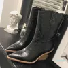 Austrália Womens Winter Martin Boots Lizard Calfskin Leather Leatured Heel Sexy Ladies Motociclo Martens Cowboy Booties