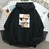 Anime Haikyuu Baskı Hoodies Adam Rahat Gevşek Tişörtü Kapşonlu 2021 Moda Yeni Kazak Sonbahar Polar Uzun Kollu Cep Hoody H1227