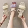 Slippers Beaded Shoes Women s Sandals Strappy Heels Slides Outdoor Casual Footwear Party Bc3687 220304