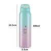 480ml Thermals aislados Milkcoffee Cup18 / 8 Acero inoxidable Termos Termos Botella de agua de paja Gradado Deportes Frasco de vacío 210913