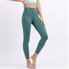 L131 Yoga leggings para mulheres altamente elásticas tecidos flexíveis em execução Lightweight Sentindo Workout Fitness Wear Lady Tights Cor Sólida