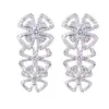 XIUMEIYIZU 2020 luxe nœud papillon boucles d'oreilles goutte brillant CZ pierre femmes boucle d'oreille fête de mariage marque rhodium placage bijoux