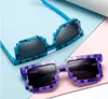 Mozaika okulary przeciwsłoneczne dla dzieci Outdoor Eyewear Fashion Brand retro sprawdź osobowość Fantazyjne kwadratowe dziecięce strzelanki uliczne wszechstronne cienkie okulary na twarz