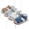 First Walkers 0-18 Month Baby Girls Boys Shoes Canvas PU Non-Slip Sandals Children Summer Fashion Blue Sneakers Infant