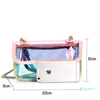 Designer- Dam Transparent Väska Klar PVC Messenger Beach Shoulder Bag Jelly Small Tote Laser Holographic Handbag248w