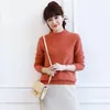 Large Size Pure Cashmere Knit Women Korean Style Turtleneck Loose Thick Pullover Sweater Solid Color S-2XL Women's Sweaters