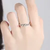 ELESHE Original 925 Sterling Silver Rings For Women Wedding Stackable Round Ball Beaded Finger Rings Female Authentic Jewelry X0715