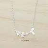 Gold Color Hummingbird Necklace For Women Jewelry Stainless Steel Chain Choker Bird Pendant Bridesmaid Collares Necklaces286V