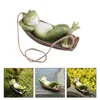 Interior Decorations 1pc Garden Swing Frogs Pendant Lovely Animal Modern Outdoor Courtyard Ornaments Resin Crafts