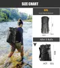 Saco seco de rolo de mochila impermeável com bolso front-zíper para caiaque, canoagem, rafting, passeios de barco, ciclismo, rafting, pesca