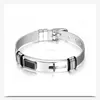 Christian Jesus Cross Armband Bangle rostfritt stål Pin Buckle Watch Bands armband armband för män mode smycken