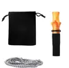 Fumer Coloré Résine Portable Filtre Embouchure Silicone Bas Tuyau Narguilé Shisha Poignée Titulaire Conception Innovante Collier En Acier Pendentif Sac De Haute Qualité