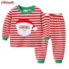 Chłopcy świąteczne zestawy piżamów koniuntos de menino pijama infantil santa pJs gecelik Koszula Nocna Pajamas Kids Pajama Set 211018276f4886007