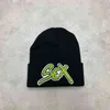 boné de hip hop gorro fosco menino sexo registros couro bordado retalhos malha de lã chapéu frio gorro desleixado masculino gorro desleixado masculino b274P