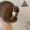 Utsökt Kvinnor Elegant Rose Flower Hair Claw Fabric Hårklipp Metall Headband Hairpin Fashion Retro Hair Tillbehör Oranment