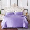 Luxury Bedding Set Solid Artificial Silk Satin Color Gold Single Double Queen King Duvet Cover 200x200 Quilt Covers Bedclothes