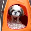 Maisons de tente pour chien lit de chiot lavable intérieur extérieur chenil pliant pour animaux de compagnie