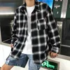 Flannel Plaid Shirts Män Streetwear Casual Mångsidig Höst Högkvalitativ Man Harajuku Oversized Retro Långärmad Blusar 220312