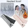 Heated Scarf Winter Solid Color Warm Neck Wrap 3 Temperature Settings Rechargeable Washable Cycling Caps & Masks