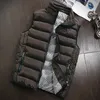 Coletes Masculinos Colete Masculino Jaqueta Masculina Sem Mangas Inverno Moda Casacos Casuais Casacos Acolchoados de Algodão Homens Colete Engrossado Gilet